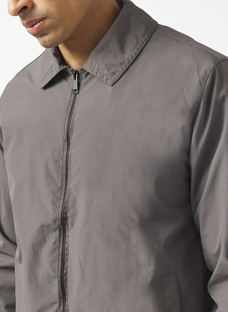 BRAVE SOUL Harrington Zip Through Bomber Jacket