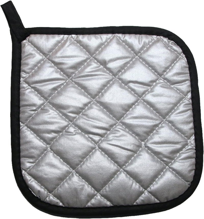 Bestjoy 5 PCS Pot Holders for Kitchen, Cotton Potholers with Great Heat Resistance, Hot Pads, Trivets for Cooking and Baking Black - Image 3