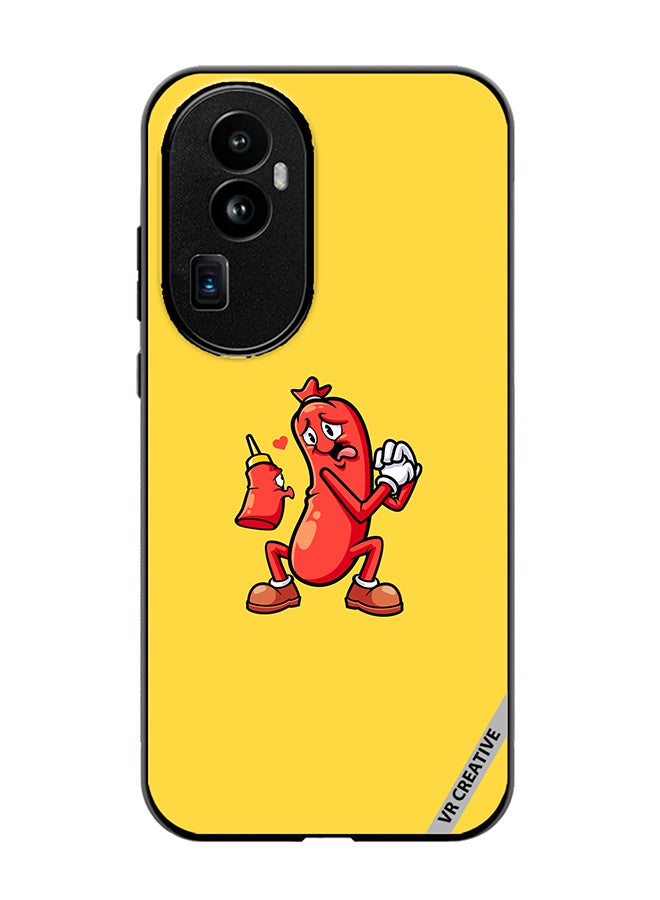 VR CREATIVE Protective Case Cover For Oppo Reno 10 Pro Plus Ketchup Love Sausagel Design Multicolour - Image 1