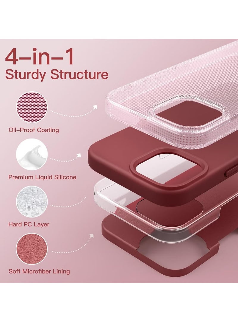 DUSALA iPhone 15 Plus Case, Liquid Silicone Phone Case for iPhone 15 Plus 6.1 Inch, Colorful Silky-Soft Protective Cover (Red) - Image 5