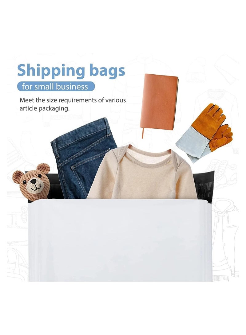 MARKQ [1400 عبوة] أكياس بولي بيضاء [32x45 سم] أظرف شحن ذاتية اللصق للتغليف والتوصيل، مثالية لإرسال الطرود والملابس - Image 4