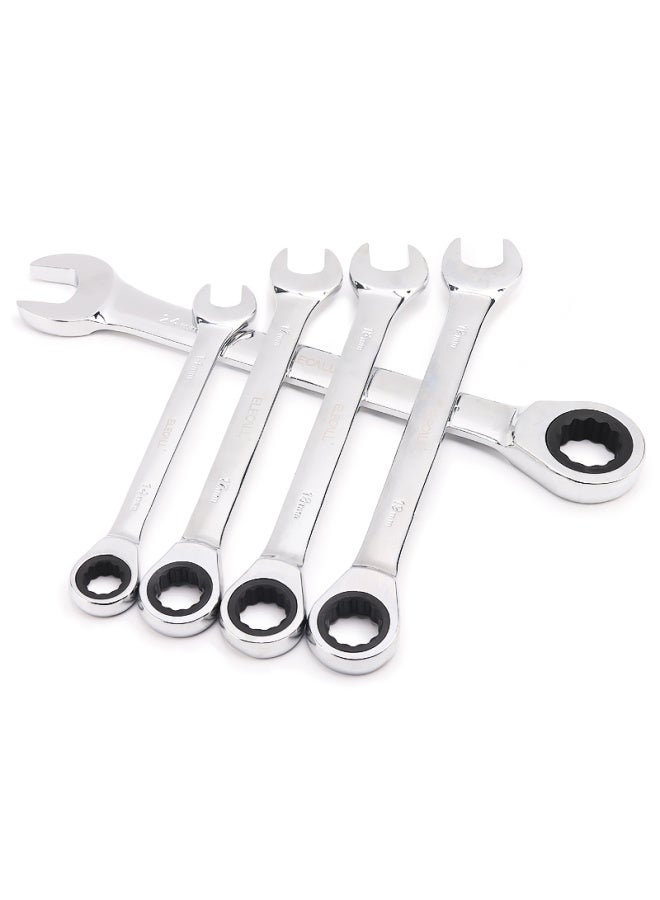 Elecall Fixed Head Ratchet Wrench, 13mm, Quick-release, Dual-use, Open-end And Box-end, Labor-saving, For Industrial And Home Use, Et090113 - Image 3