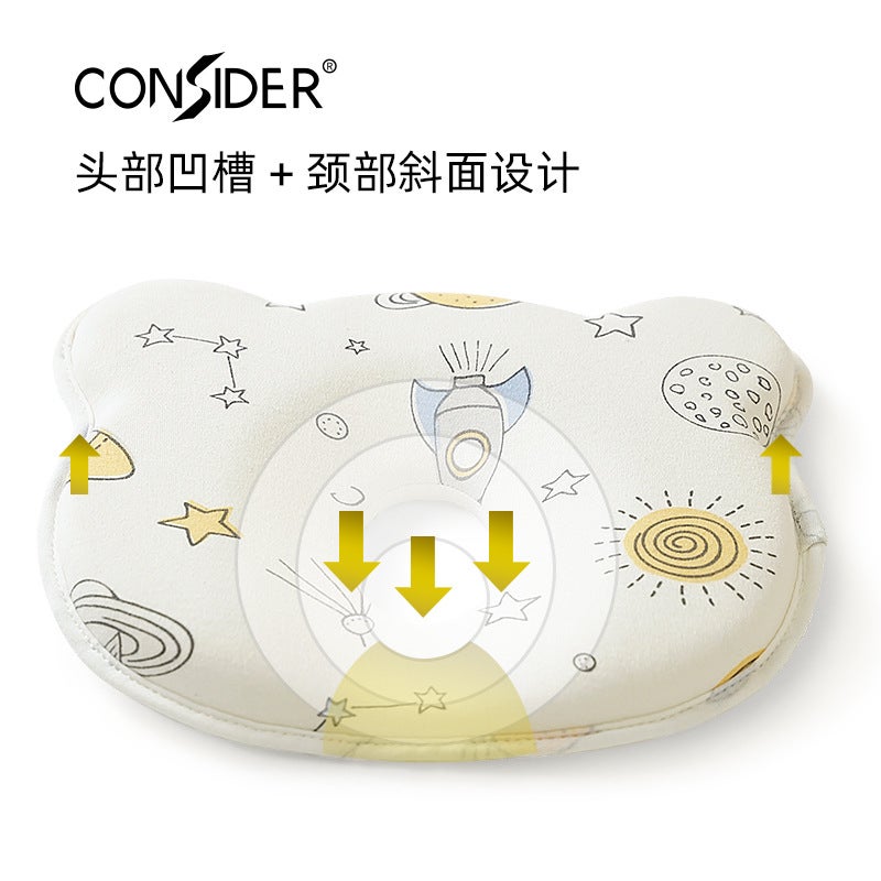 Consider Four-Season Baby Shaping Pillow Memory Foam Pillow Core For Newborn Babies And Children To Prevent Flat Head - Image 3