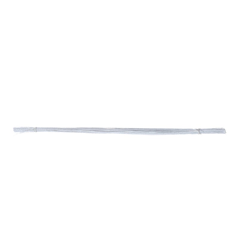 400 PCS 40cm Artificial Flower Iron Wire Stem Handmade Simulation Floral Arrangement Supplies for DIY Craft (White) - Image 2