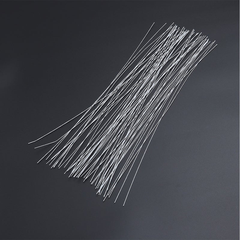 400 PCS 40cm Artificial Flower Iron Wire Stem Handmade Simulation Floral Arrangement Supplies for DIY Craft (White) - Image 4