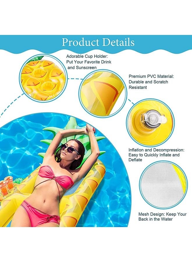 Pool Floats Adult Size, Inflatable Pool Float for Swimming Pool Accessories,Pool Lounger Sofa Portable Floating Water Hammock Swimming Pool Chair for Outdoor, Beach - Image 3