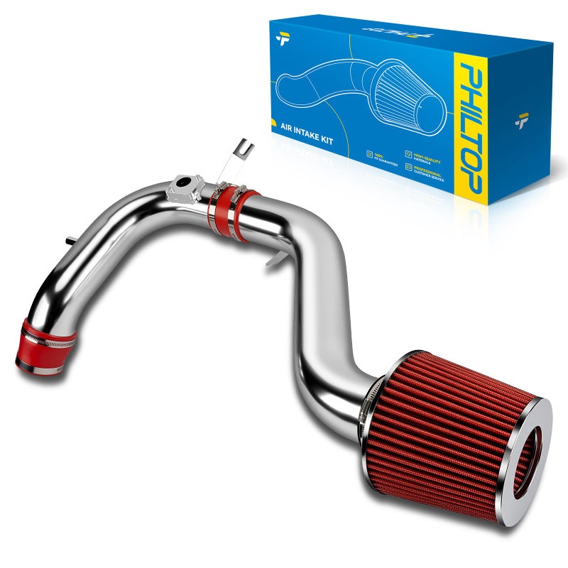 PHILTOP Cold Air Intake Red Tube Compatible With Honda Accord 20082012 24L Red