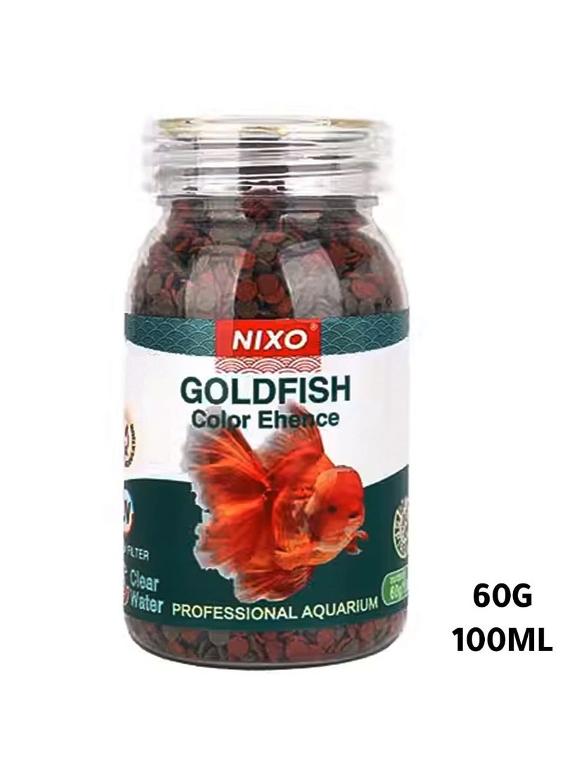 Generic Nixo Slow Sinking Fish Food Pellets – 100ml Color Enhancing Formula for Goldfish and Ornamental Fish  - Image 1
