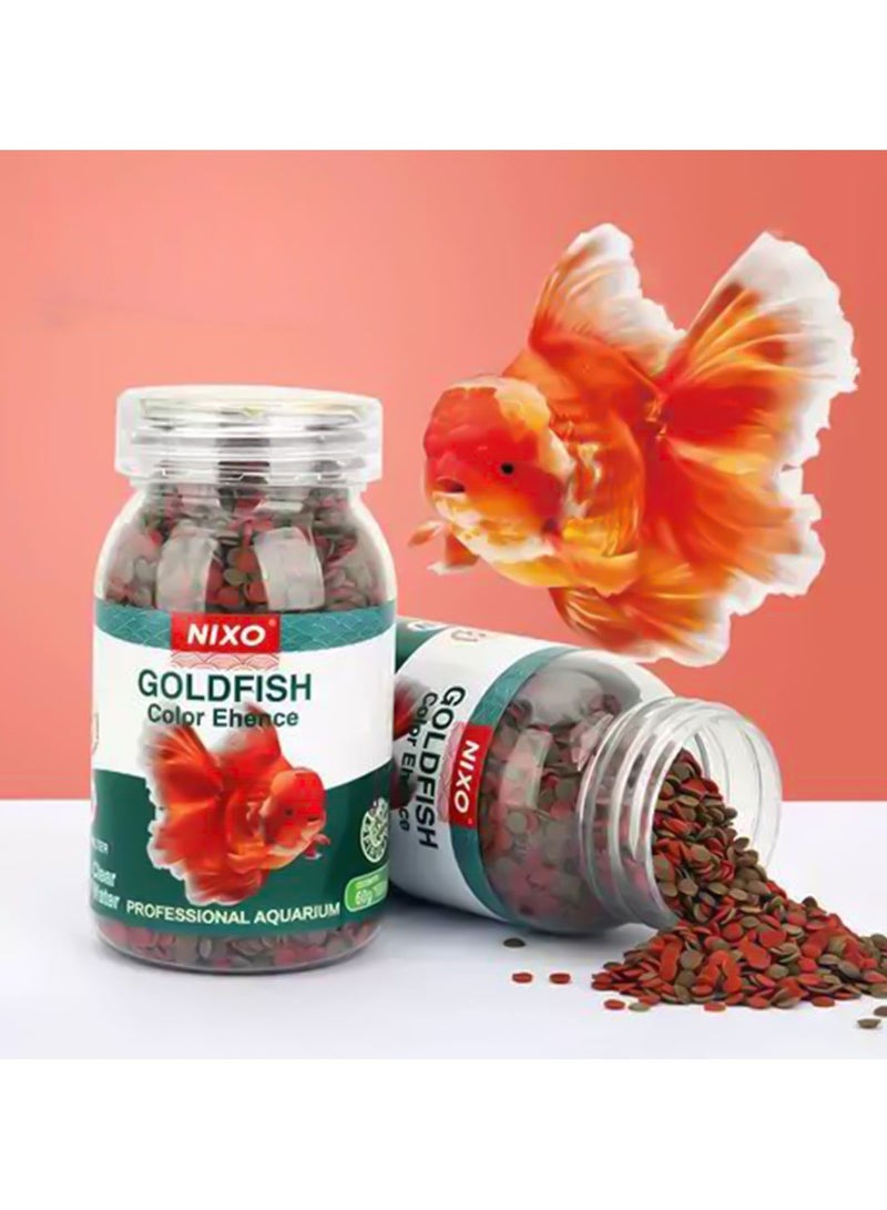 Generic Nixo Slow Sinking Fish Food Pellets – 100ml Color Enhancing Formula for Goldfish and Ornamental Fish  - Image 2