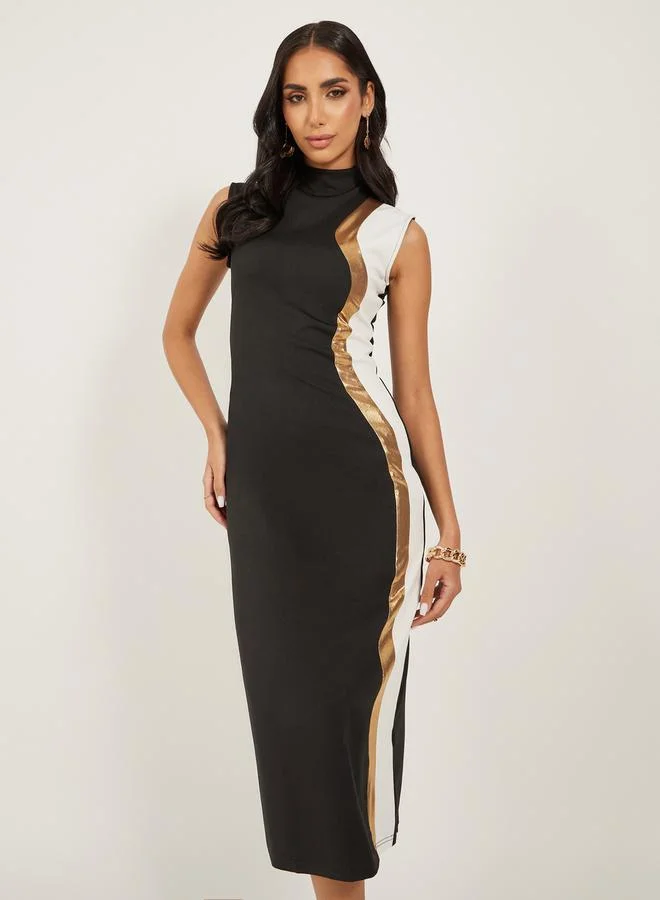 Styli Sleeveless Sheath Dress