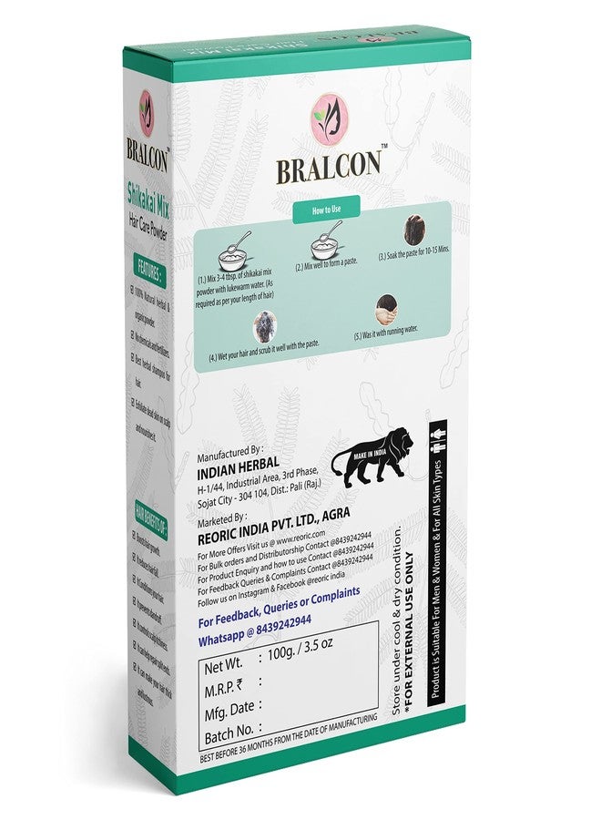 برالكون مسحوق شيكاكاي عضوي من برالكون، مسحوق استحمام سني بيندي - 200 غرام (عبوتان × 100 غرام) | مسحوق شيكاكاي للعناية بالشعر لنمو الشعر | قناع للشعر | مسحوق استحمام سني بيندي للوجه، تفتيح البشرة وإضفاء النضارة عليها - Image 4