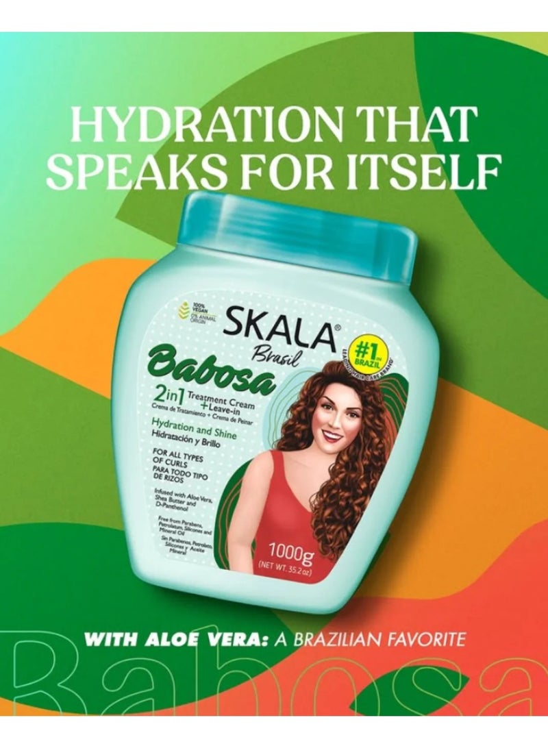 سكالا Expert Babosa Conditioning Cream | Ideal for Smooth, Frizzy, Dry, Curly, Oily, Weak & Damaged Hair - Image 5