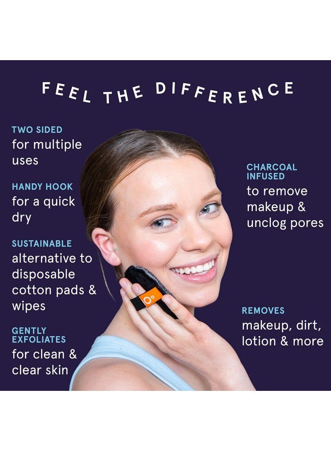 كلين لوجيك وسادات الوجه ذات الملمس المزدوج المملوءة بالفحم للاستحمام والجسم، وإسفنجات الوجه لتنظيف وتنعيم البشرة الحساسة، وسادات إزالة مكياج البشرة، 9 قطع، عبوة اقتصادية - Image 2