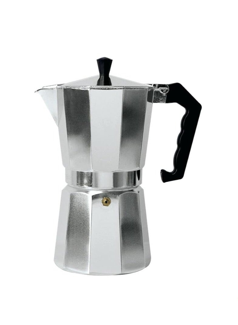 RANK The New Espresso Maker 3 Cup Stove Top Coffee Maker 150Ml Stainless Steel Moka Pot Moka Pot Classic Cafe Maker Suitable For Induction Hob - Image 1