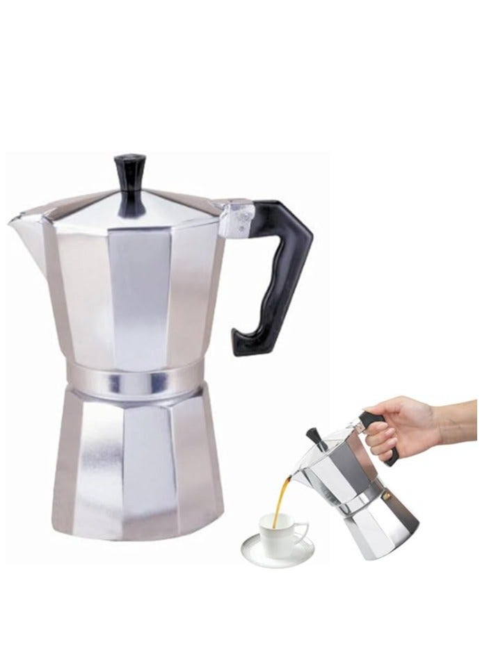 RANK The New Espresso Maker 3 Cup Stove Top Coffee Maker 150Ml Stainless Steel Moka Pot Moka Pot Classic Cafe Maker Suitable For Induction Hob - Image 2