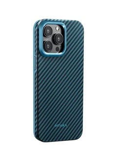 PITAKA MagEZ Case 4 for iPhone15 Pro6.1"(Black/Blue Twill)1500D  - Image 3