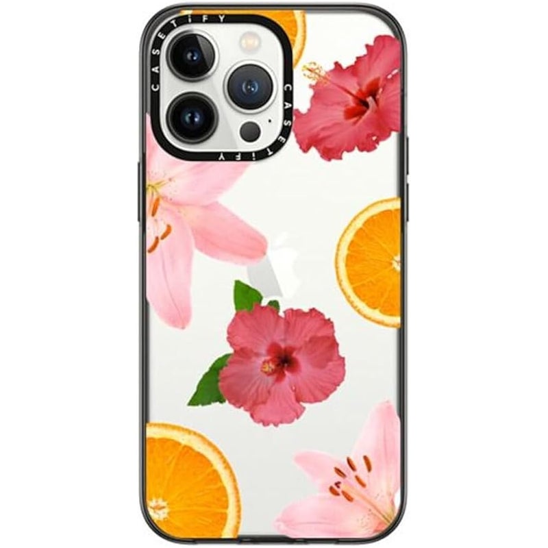 Casetify iPhone 14 Pro Max Compact Case 【2x Military Grade Drop Test/4ft Drop Protection】 - Tropical Zest - Black