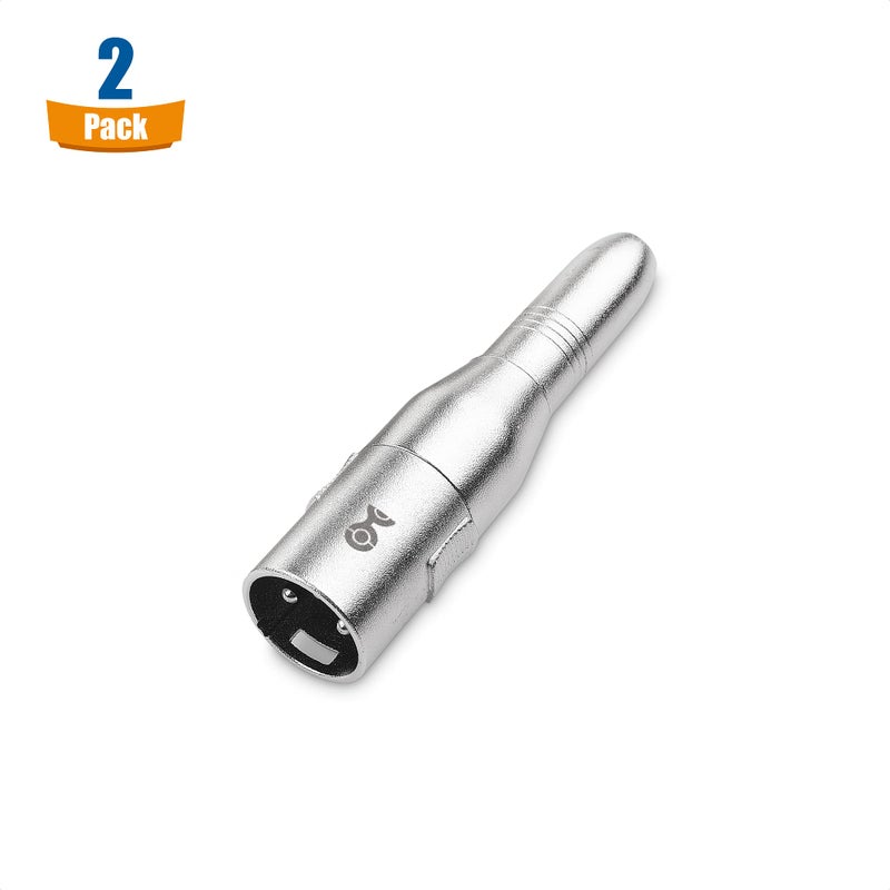 Cable Matters 2-Pack XLR to 1/4 Adapter (1/4 to XLR Adapter) - Image 2
