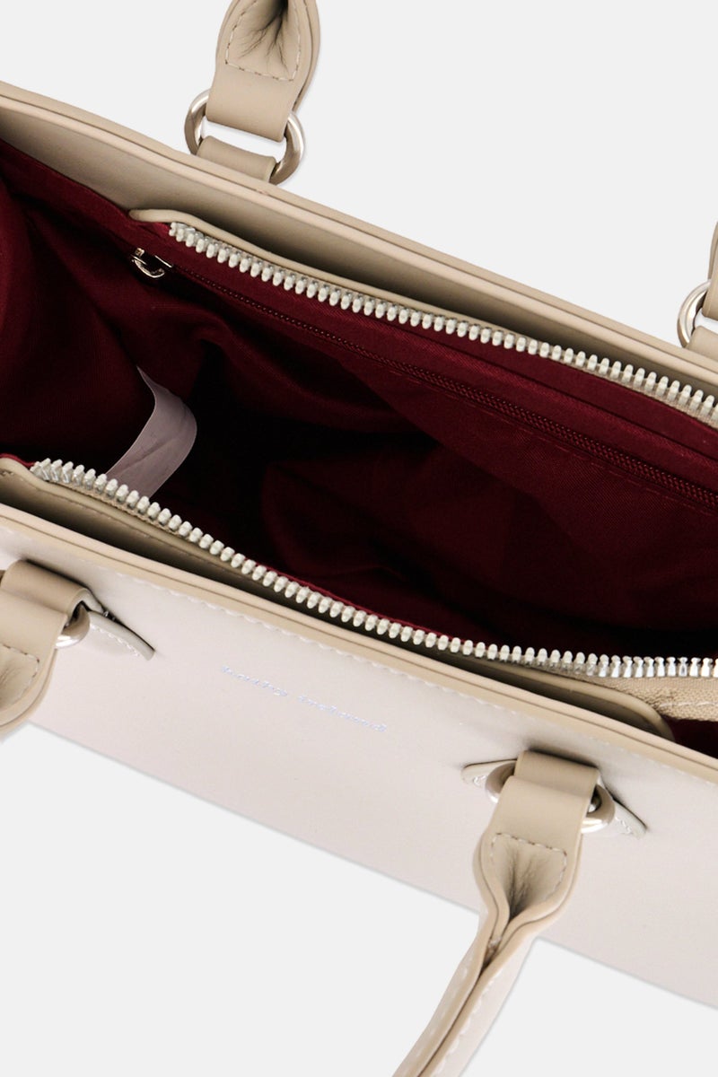 Kathy Ireland Women Brand Logo Handbag, Grey - Image 4