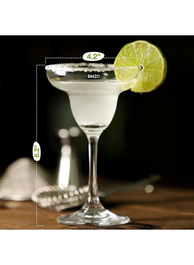 BINZO BINZO Margarita Cocktail Glasses, Set of 6, 240 ml, Glasses for Parties, Martini, Mocktail, Pina Coladas, Cosmopolitan, Champagne Coupe, Wine, Juice, Dessert. (6)  - Image 2