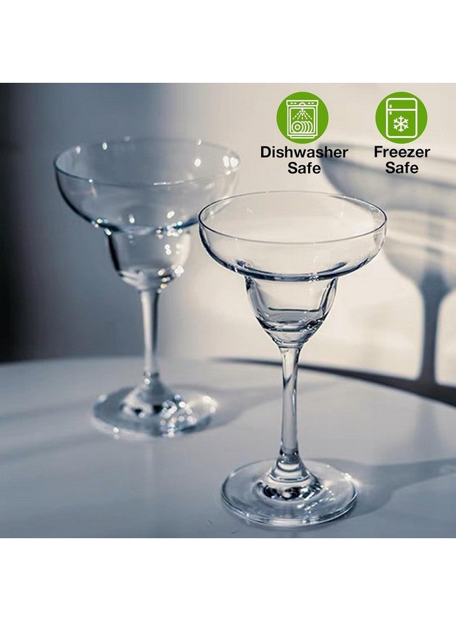 BINZO BINZO Margarita Cocktail Glasses, Set of 6, 240 ml, Glasses for Parties, Martini, Mocktail, Pina Coladas, Cosmopolitan, Champagne Coupe, Wine, Juice, Dessert. (6)  - Image 5