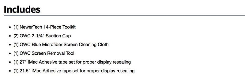 OWC General Servicing Kit Compatible With iMac 2007 and later Models, (OWCDIYIMACGEN) - Image 2