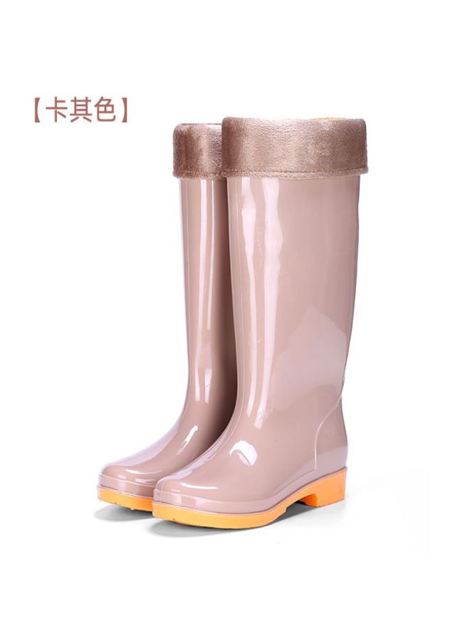 Water Shoes Women's Long Women's Rain Boots Women's High Non-slip Waterproof Rain Shoes Thickened New Rain Boots Women's Shoes Mid-calf