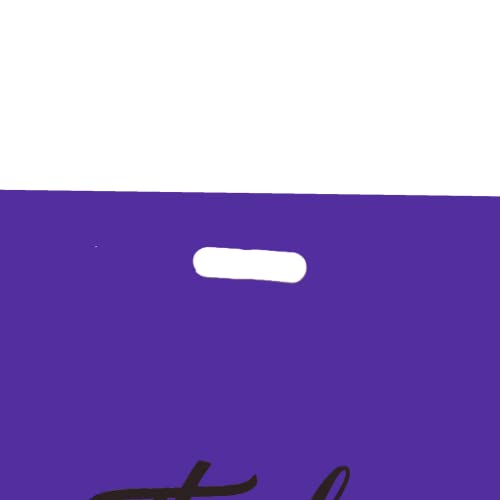 Infinite Pack 100Pcs Thank You Merchandise Bags, Extra Thick 2.35Mil 12"x15" Purple Retail Plastic Shopping Bags for Small Business Stores Boutique Clothes, Reusable Gift Bags Plastic Bags with Handle - Image 5