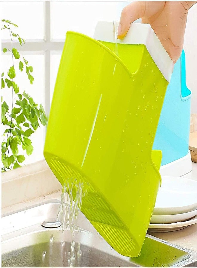 KASUMBI Plastic Self Draining Kitchen Cutlery Storage Basket Organizer Holder Stand (Multicolour, 20.7 x 27 cm) - Image 3