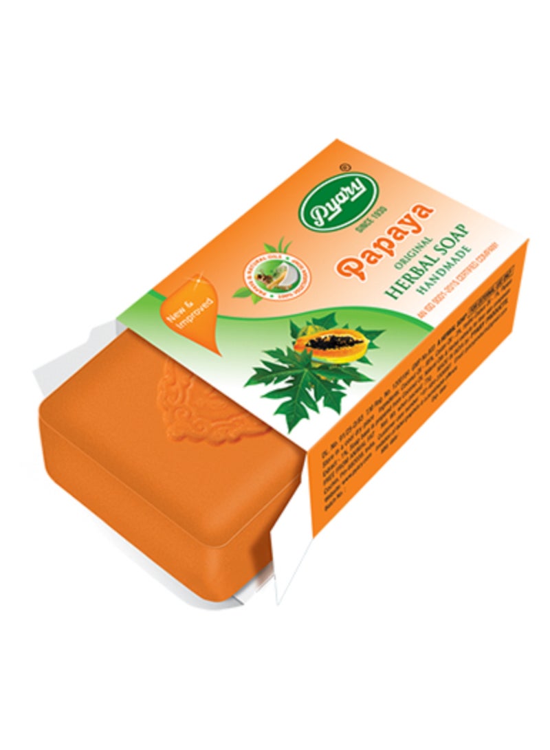 Pyary Papaya Original Herbal Soap 75gm (Pack Of 6) - Image 3