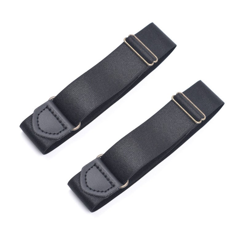 Shirt Stay Belt Non Wrinkle Resistant Shirt Armband Anti for Women Men (Black) - Image 5