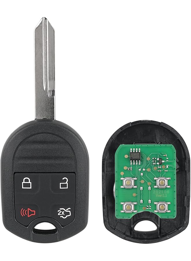 مفتاح تحكم عن بعد بديل يناسب فورد إكسبلورر 2001-2015 موستانج إكسبيديشن إيدج فوكس توروس إسكيب فليكس فوكس فيوجن لينكولن نافيجيتور سابل دخول بدون مفتاح جهاز تحكم عن بعد Cwtwb1U793 (عبوة من قطعتين) - Image 5