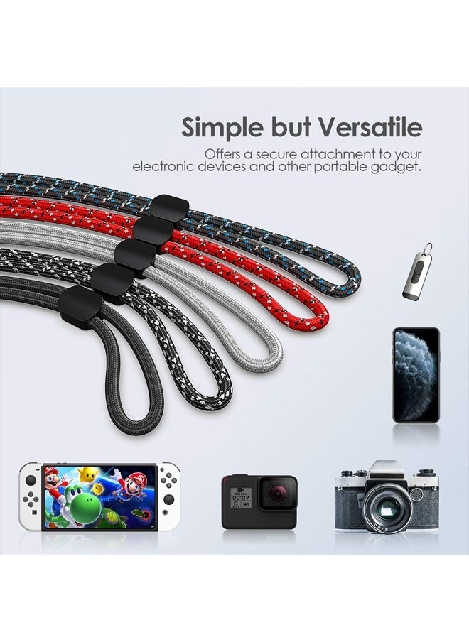 Avorast - Hand Wrist Strap Lanyard, 6 Pack Adjustable Colorful Nylon Hand Wrist Straps for GoPro, Camera, Keys, Keychain, Phone, USB Flash Drive, Joy-Con, Wallet, ID Name Tag Badge (Mixed Vibrant) - Image 1