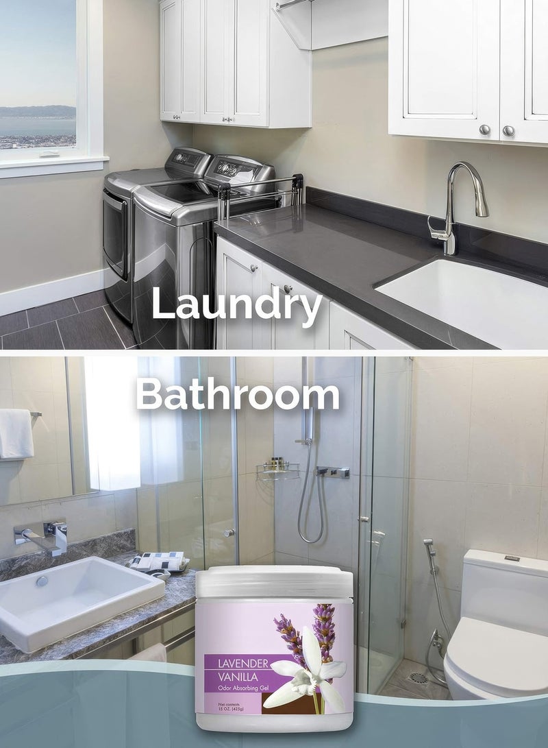 معطر جو بحبيبات هلامية يزيل الروائح الكريهة من الحمامات والمركبات واماكن الحيوانات الأليفة مصنوع من زيوت عطرية برائحة جميلة - Image 3