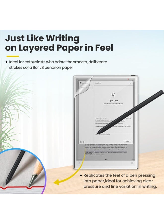 2Pack Paper-feel Screen Protector for iFLYTEK AINOTE 2 2025 10.65inch– Matte Anti-Glare PET Film, Anti-Fingerprint, Scratch-Resistant, High Touch Sensitivity for Drawing  Note-Taking - Image 3