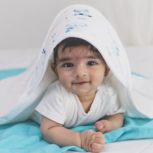 TIDY SLEEP Newborn Hooded Baby Blanket | Soft Cotton Receiving Wrap for 0–3 Months | Hospital Swaddle for Boys & Girls (Mom&Me) - Image 5