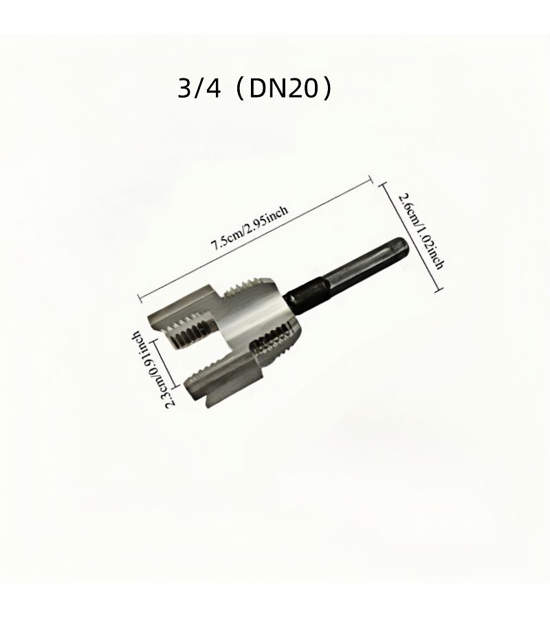 Upgraded 2 In 1 Double Headed Pipe Threader 1/2 Inch For Inner Outer Holes - Image 5