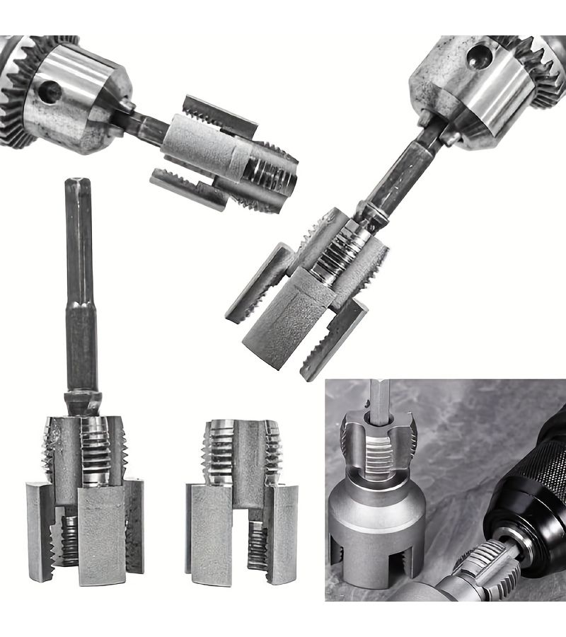 Upgraded 2 In 1 Double Headed Pipe Threader 1/2 Inch For Inner Outer Holes - Image 1