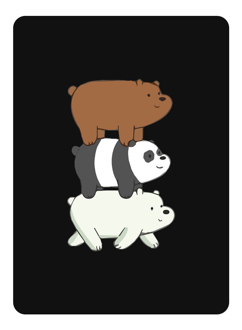 Theodor Protective Flip Case For Xiaomi Pad 6S Pro 12.4 With Trifold Stand Auto Wake Sleep Shockproof Cover Three Panda-01 - Image 1