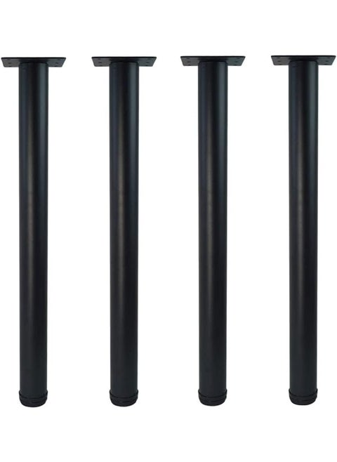 Ventuos 24 Black Modern T Shape Metal Table Legs 4 Pack for Desks Standing Desks Sofas Benches DIY Projects