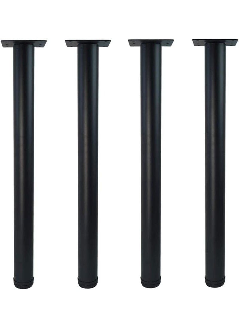 Ventuos 24 Black Modern T Shape Metal Table Legs 4 Pack for Desks Standing Desks Sofas Benches DIY Projects