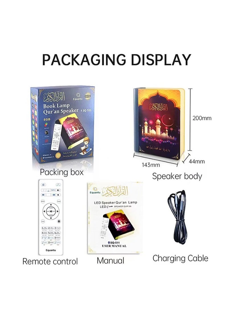 إيكوانتو ليد ضوء كتاب مصباح مع بلوتوث المتكلم القرآن - Image 5