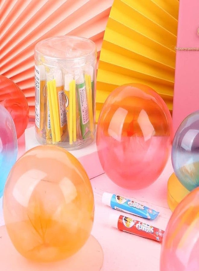 WIPSOR Blow Plastic Bubbles Toys Large Bubble Balloons for Kids Outside Party Birthday Gift, Bubble Blowing Products, Bubble Toys, Bubble Balloon, Toddler Outdoor Toys. (Pack of 4) - Image 4