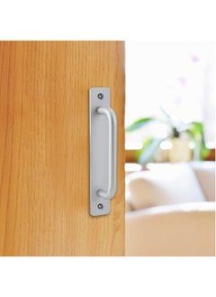 Excefore Sliding Door Handles, 2 Pcs Pull Push Door Handles, Stainless Steel Sliding Handles, Bathroom Kitchen Cupboard Cabinet Garage Shed Barn Gate Door Handles with Metal Plates (148mm x 25mm)  - Image 3