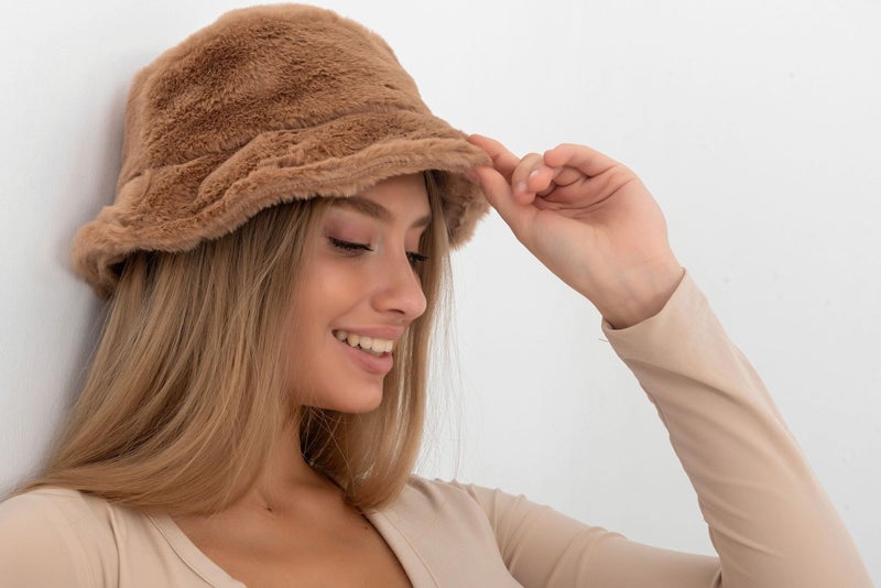 Saria Moda Saria Fashion Plush Bucket Hat  - Image 3
