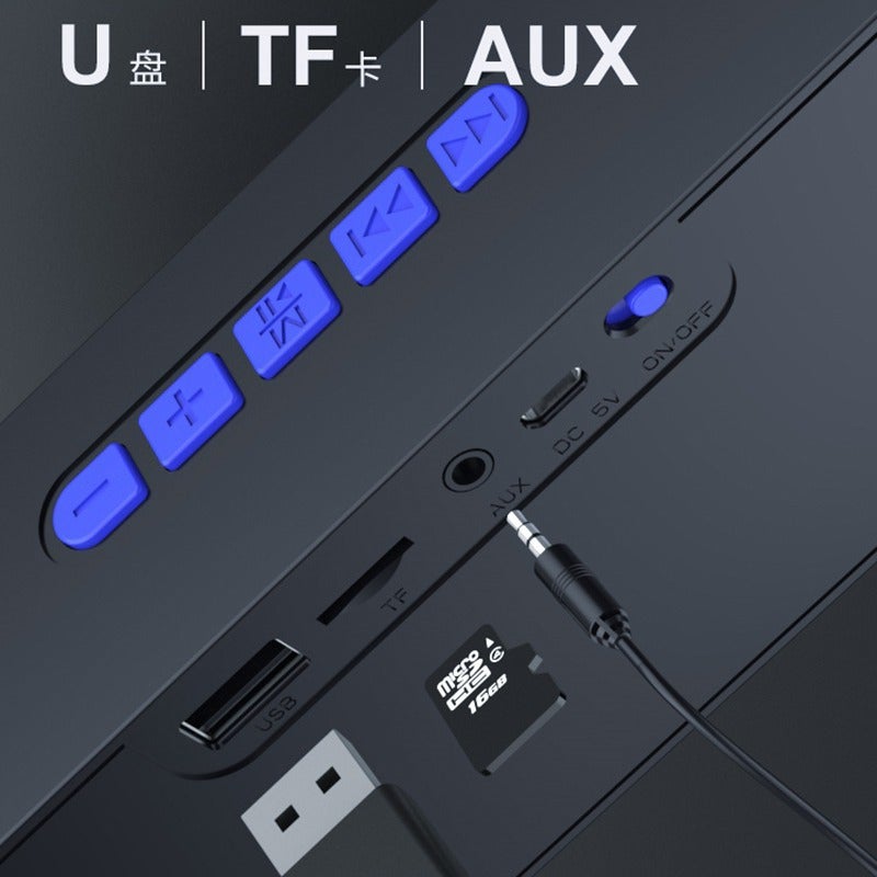 مكبر صوت بلوتوث لاسلكي عالي الحجم في الهواء الطلق محيط صوت منزلي كمبيوتر سيارة سوب ووفر محمول - Image 4