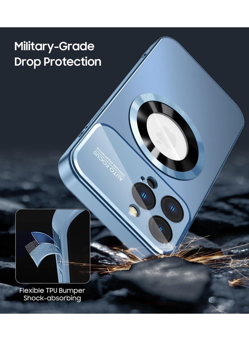 Y&D Applicable To Apple 15 Matte Standard Leakage Magnetic Large Window Mirror Mobile Phone Protective Case - Image 3