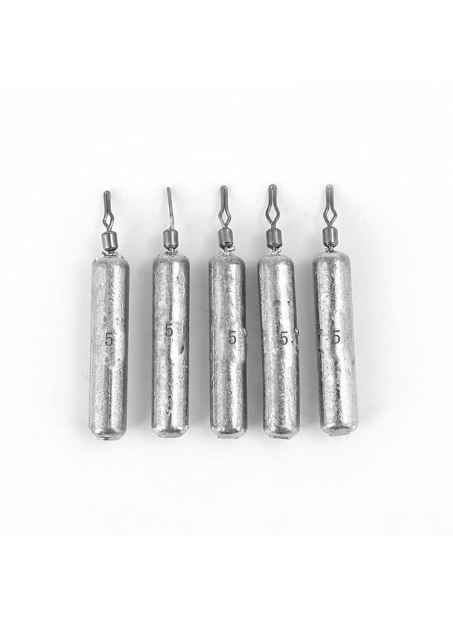 Generic 25 PCS Fishing Weights Sinkers Skinny Pencil Shaped Sinkers - Salt and Freshwater Fishing Weights - Snagless Sinker Fishing Weights for Bass Fishing Lures or Other Fish (10G) - Image 3