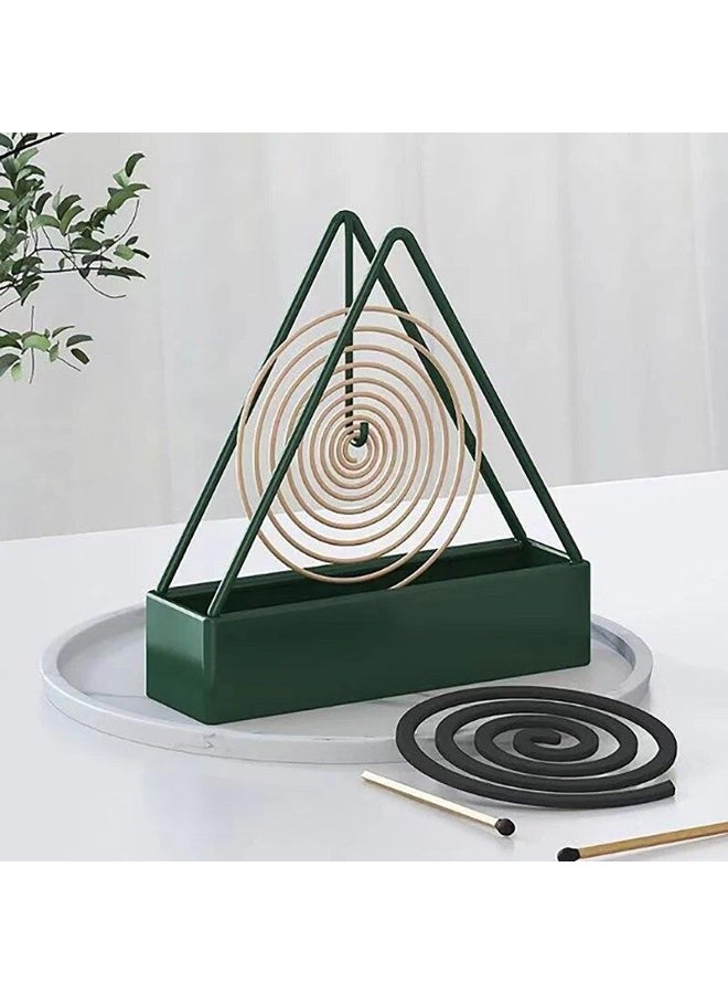 Iron Mosquito Coil Holder & Incense Burner Frame Incense Holders Coil Modern Repellent Incense Rack For Household Bedroom Patio