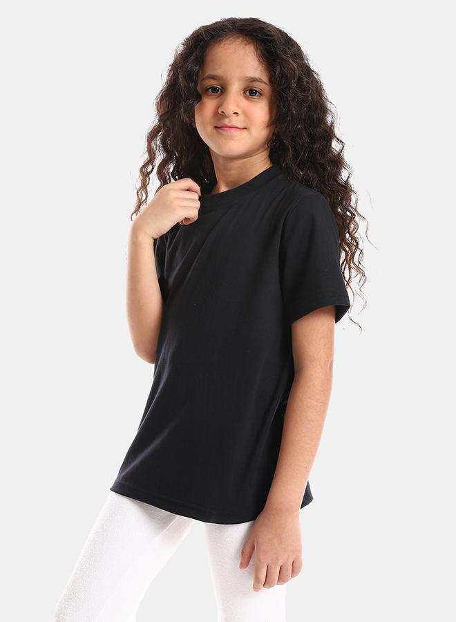 kady Round Neck Slip On Boys Cotton Tee girls black, 2 Years - Image 3